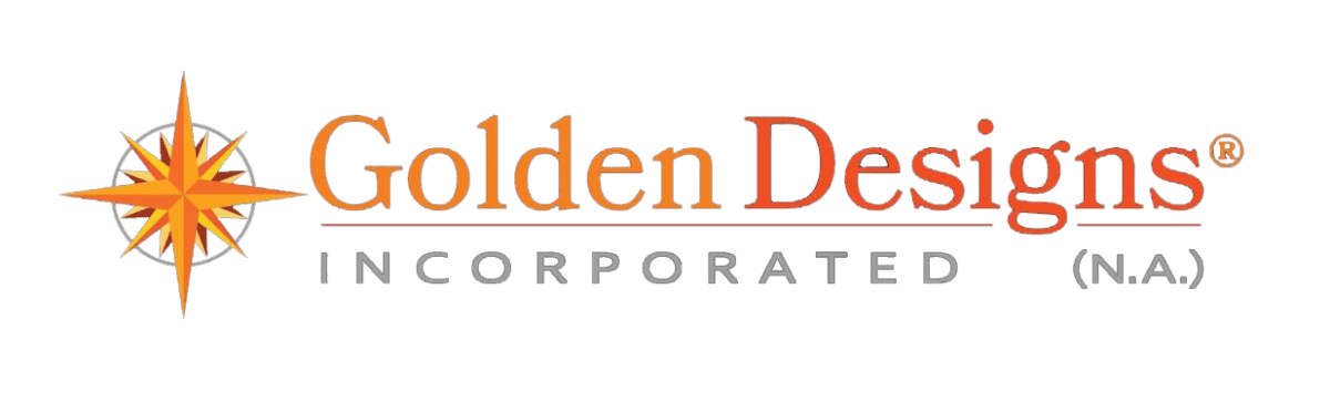 Golden Designs Logo. High-Quality Home Saunas.