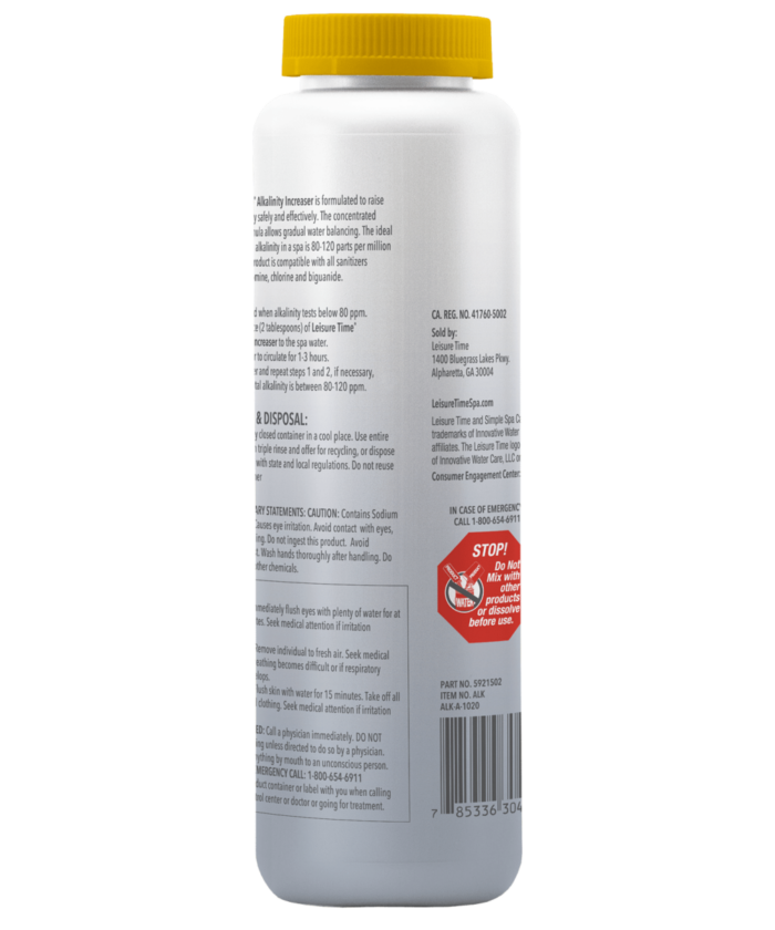 Product Alk Lt Alkalinityincreaser 2Lbs B - Take A Break Spas And Billiards