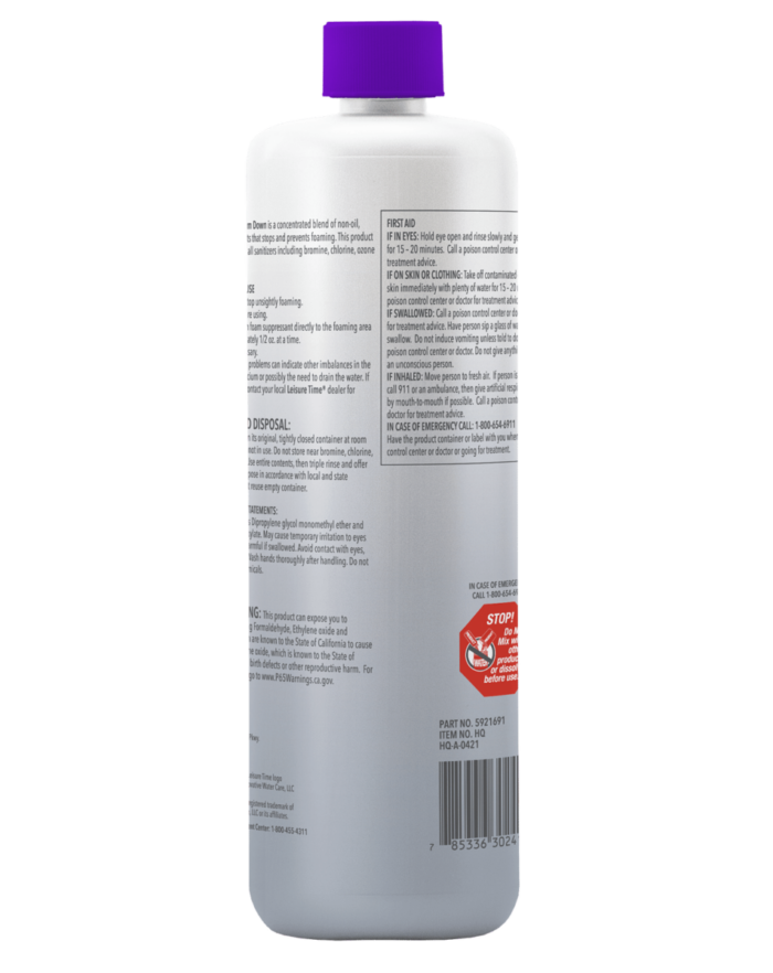 Product Hq Lt Foamdown 32Oz B 1 1 - Take A Break Spas And Billiards