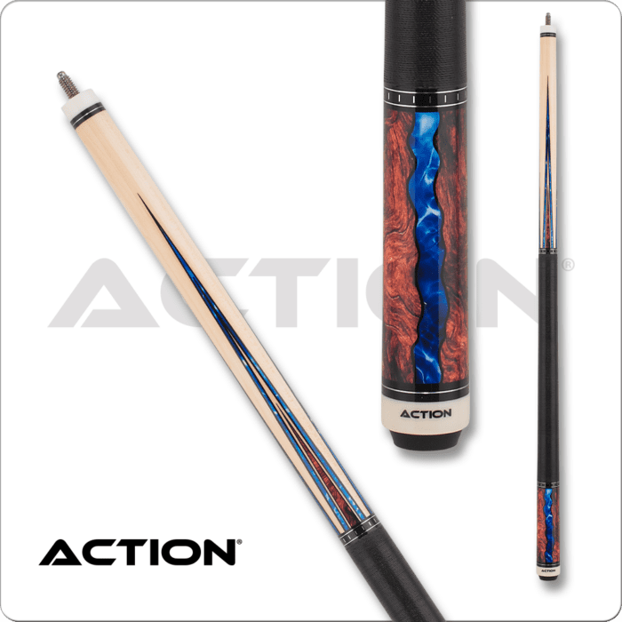 Action Act152 Fractal - Maple W/ Burl &Amp; Blue Points