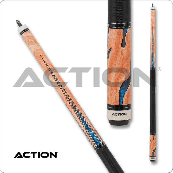 Action Act153 Fractal - Burl Wood Overlay With Water Design