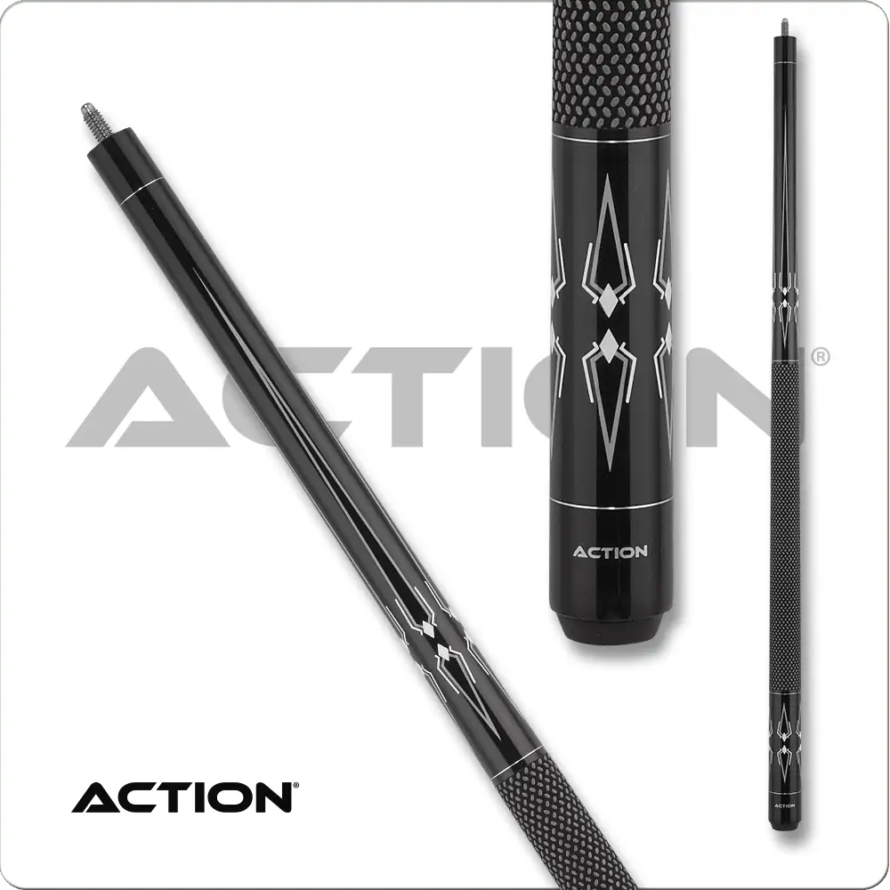 Action Bw24 Black &Amp; White Pool Cue