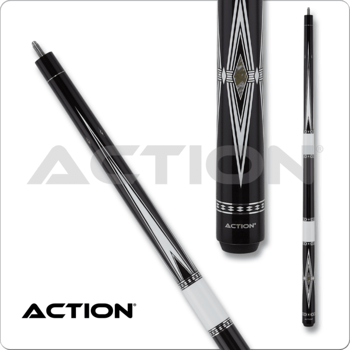 Action Bw26 Black &Amp; White Pool Cue