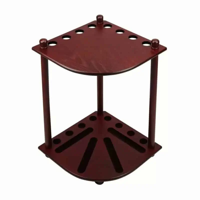 Imperial Corner Cue Rack, Mahogany
