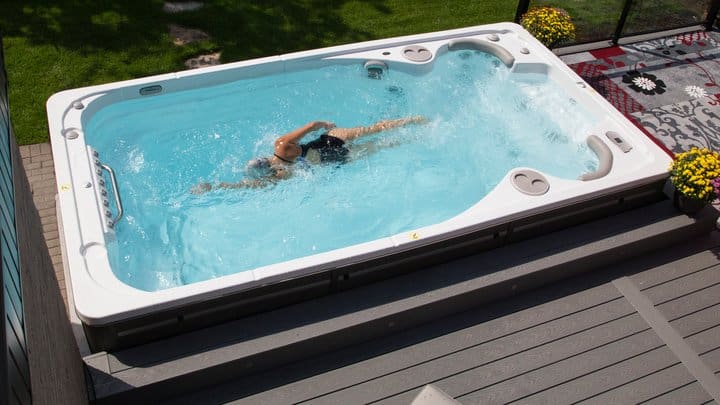 outdoor swim spa