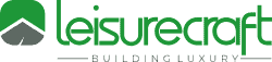 Leisurecraft logo. Handcrafted saunas and cold plunges