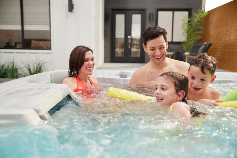 67 Hot Tub Tips Only Spa Experts Know - Take A Break Spas And Billiards Blog Mother, Father, And Kids Enjoy A Sundance Hot Tub Together.