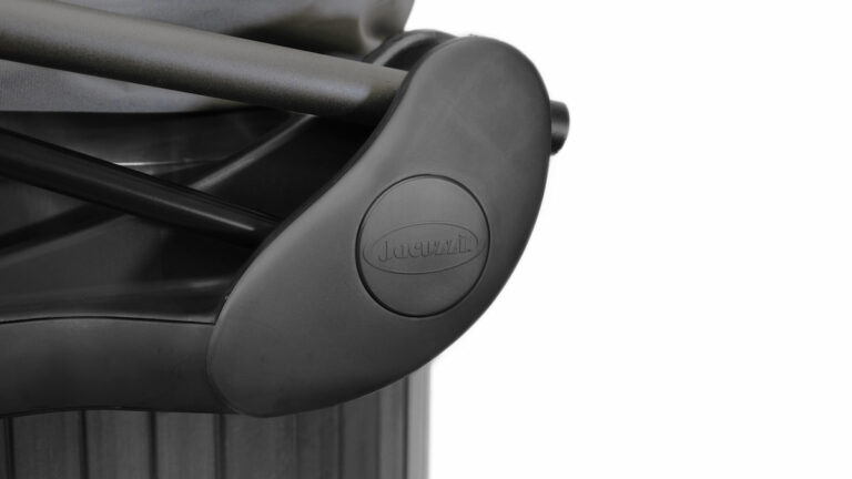 67 Hot Tub Tips Only Spa Experts Know - Take A Break Spas And Billiards Blog Black Jacuzzi Cover Lifter On A Brown And Black Spa