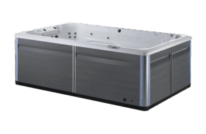 Hot Tub Vs. Swim Spa: Which One Is Right For Your Utah Backyard? - Take A Break Spas And Billiards Uncategorized R220 Swim Spa Front View 1 - Take A Break Spas And Billiards